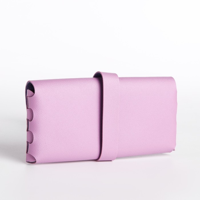 Футляр для очков на зацепке, длина 16,5 см, цвет сиреневый Футляр для очков на зацепке, длина 16,5 см, цвет сиреневый