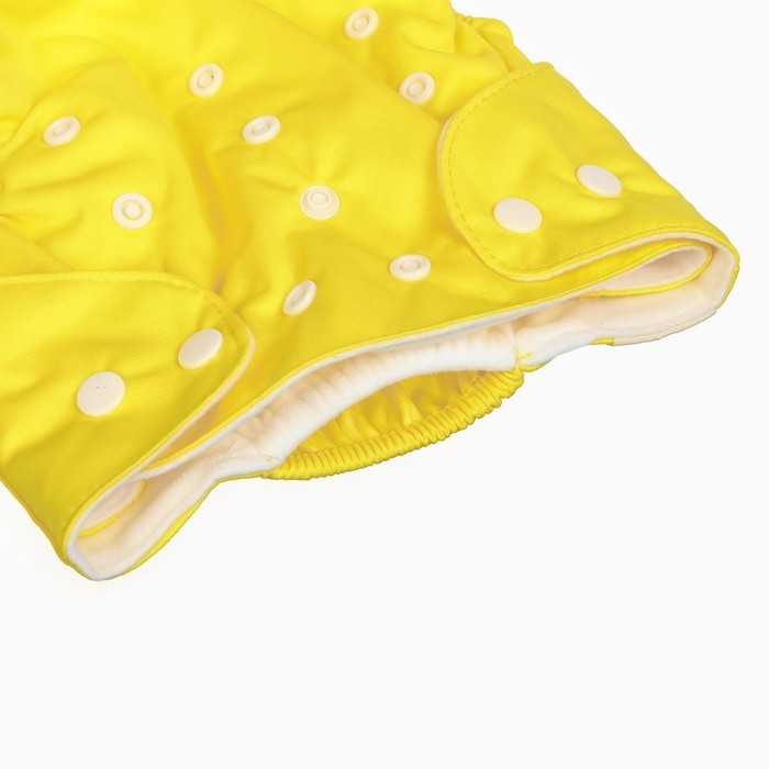 Многоразовый подгузник, 3-15 кг, цвет желтый, Крошка Я