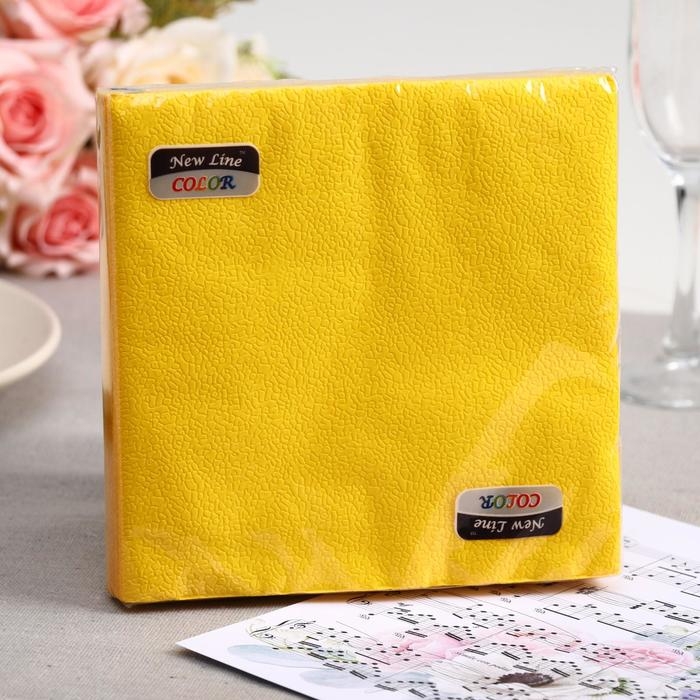 Салфетки бумажные New line FRESCO «Желтый», 2 слоя, 33*33 см, 20 шт. Салфетки бумажные New line FRESCO «Желтый», 2 слоя, 33*33 см, 20 шт.