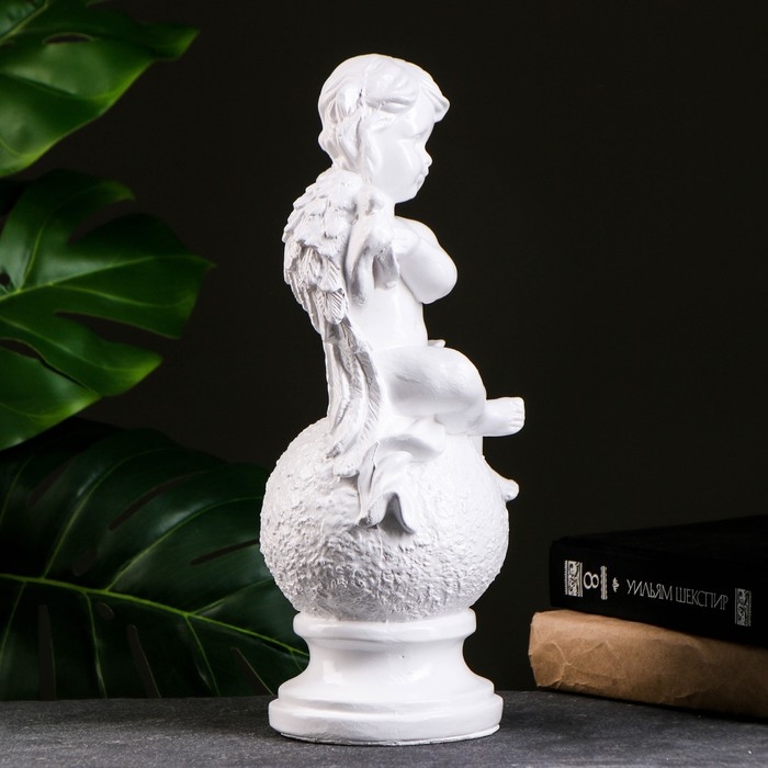 Фигура  Фигура "Ангел на шаре с арфой" 32х13 см