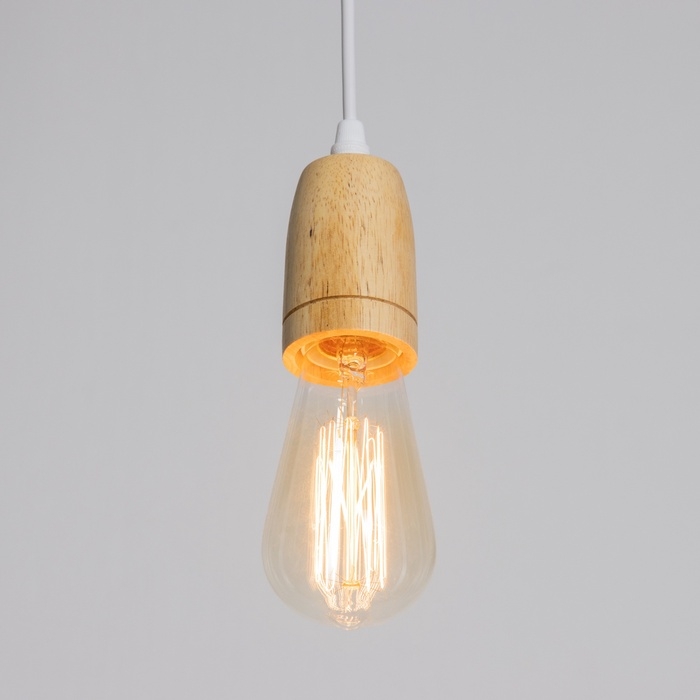 Светильник подвесной Светильник подвесной "Клауд" капля2 1х40Вт Е27 белый 5х6,5х95см