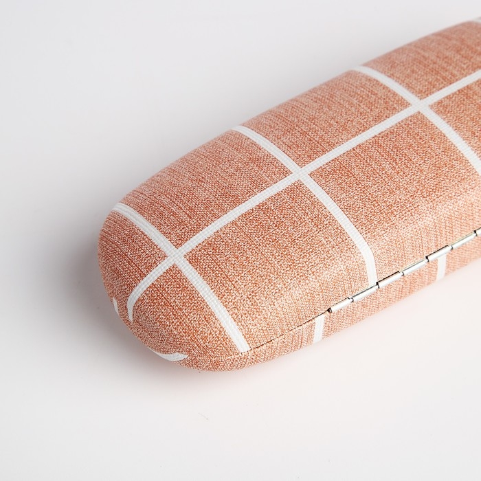 Футляр для очков на хлопушке, длина 16 см, цвет бежевый Футляр для очков на хлопушке, длина 16 см, цвет бежевый