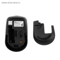 Мышь Ritmix RMW-502, беспроводная, оптическая, 1200 dpi, 2xAAA(не в компл), USB, синяя