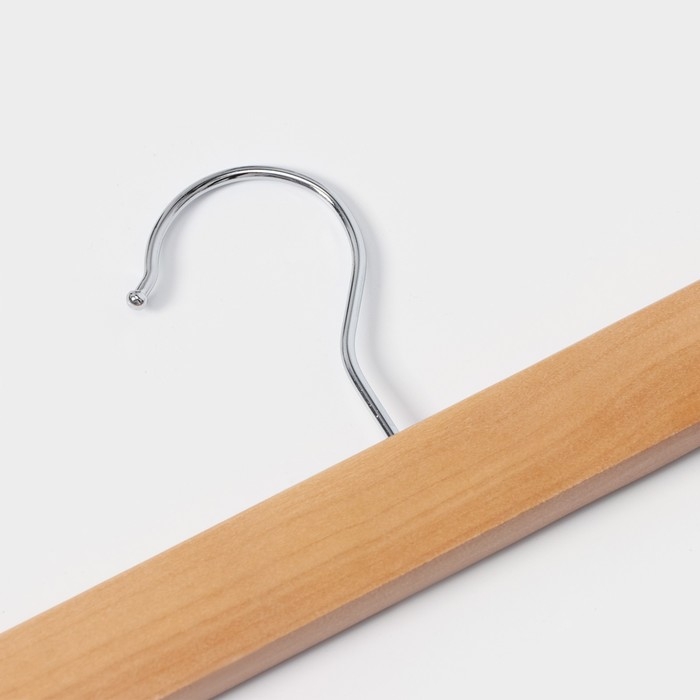 Вешалка для брюк и юбок LaDо́m Bois, с зажимами, деревянная сорт А, 34,5×1,2×12,5 см, цвет светлое дерево Вешалка для брюк и юбок LaDо́m Bois, с зажимами, деревянная сорт А, 34,5×1,2×12,5 см, цвет светлое дерево