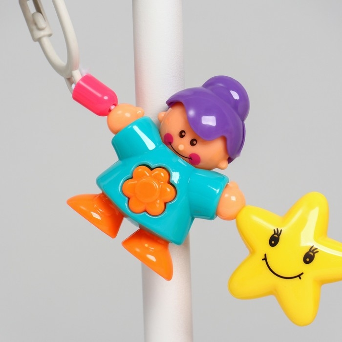 Растяжка на коляску/кроватку «Человечки», 3 игрушки, Крошка Я Растяжка на коляску/кроватку «Человечки», 3 игрушки, Крошка Я