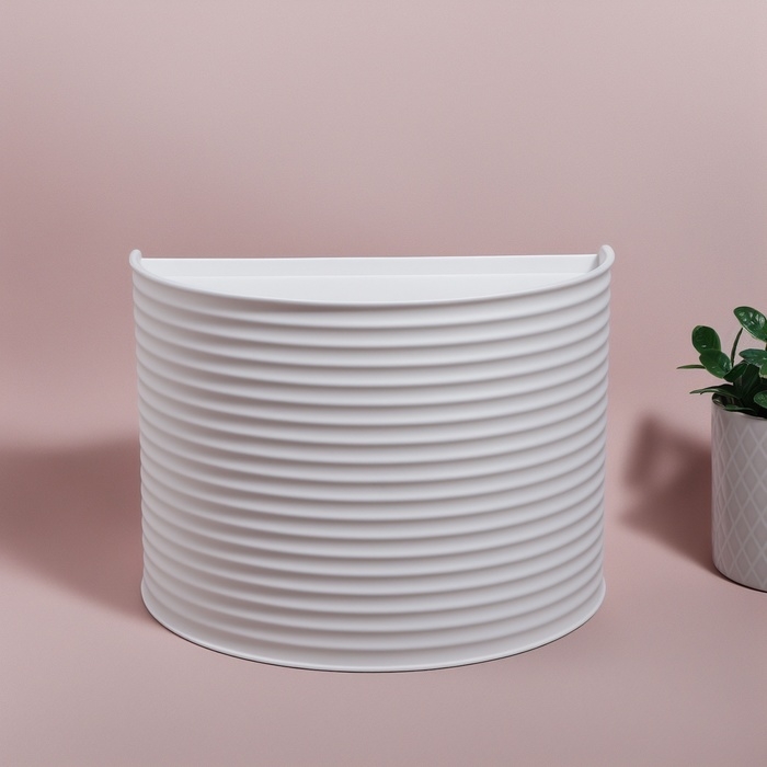 Органайзер для хранения, вращающийся, 3 секции, 27 × 15 см, цвет белый