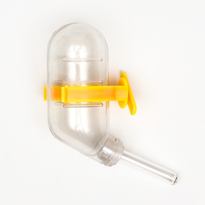 Набор для грызунов: шар 10 см и поилка 60 мл, жёлтый Набор для грызунов: шар 10 см и поилка 60 мл, жёлтый