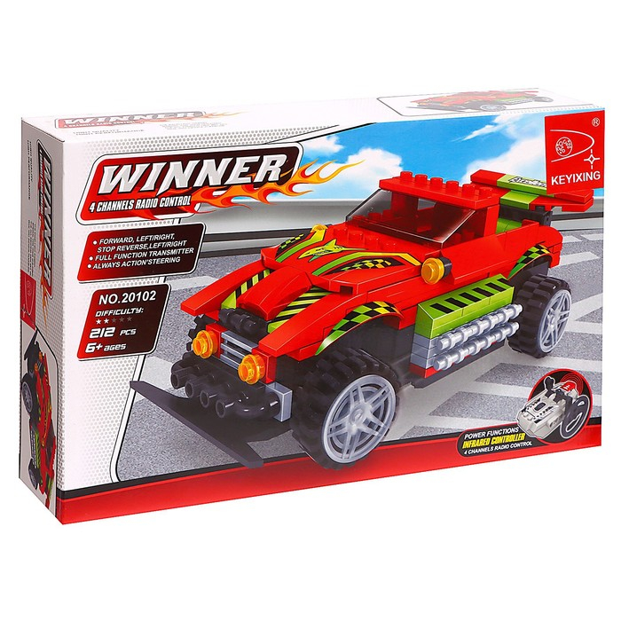 Конструктор на радиоуправлении &laquo;Гонка&raquo;, 212 деталей