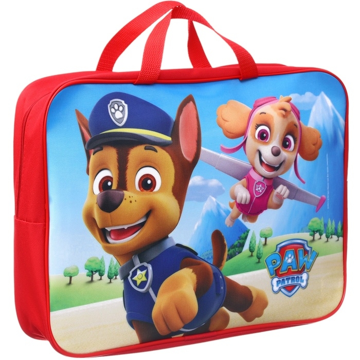 Папка с ручками текстильная А4, 350х270х100 мм, Щенячий патруль Папка с ручками текстильная А4, 350х270х100 мм, Щенячий патруль