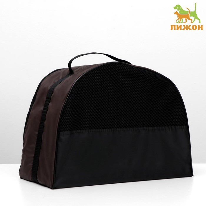 Сумка - переноска для животных, оксфорд, 42 х 22 х 29 см, коричневая Сумка - переноска для животных, оксфорд, 42 х 22 х 29 см, коричневая