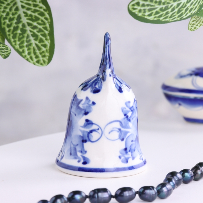 Колокольчик  Колокольчик "Рюшечка", гжель