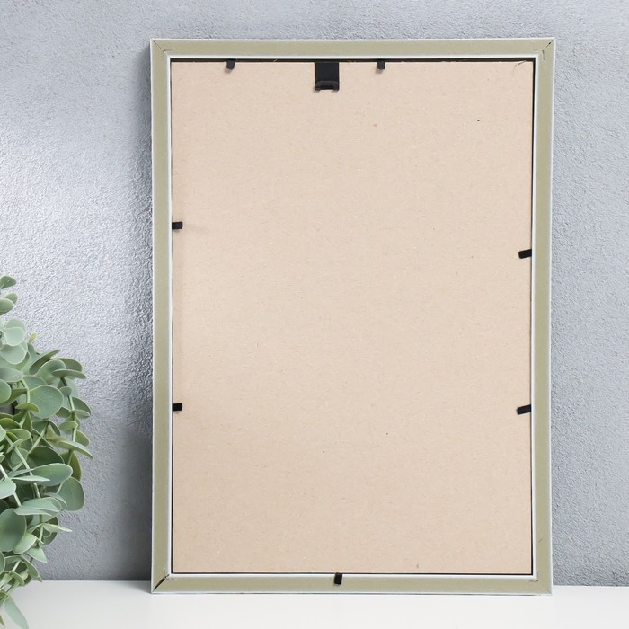 Фоторамка пластик Фоторамка пластик "Камышок" 21х30 см, белый кракелюр