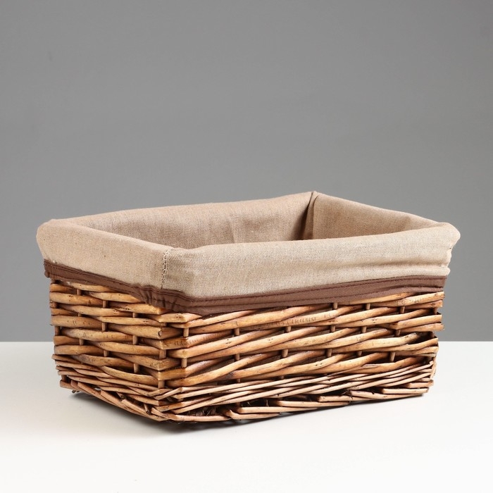 Корзина стеллажная Корзина стеллажная "Орех", 280 х 190 х 130 мм, коричневый