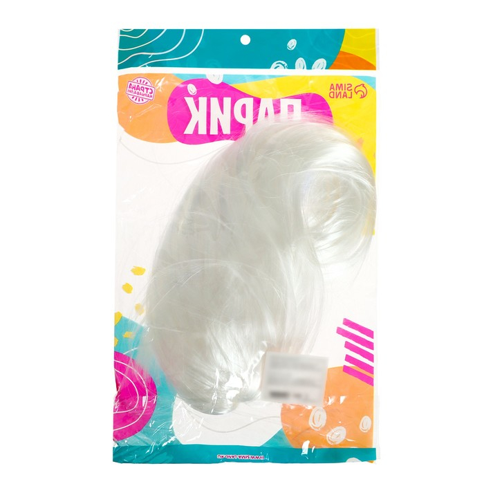 Карнавальный парик «Красотка», цвет белый Карнавальный парик «Красотка», цвет белый