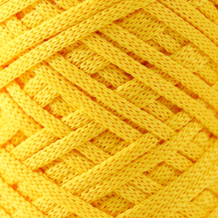 Шнур плоский 3 мм полиэфирный в клубках 100м/170г (+/- 5%) лимонный-104 Шнур плоский 3 мм полиэфирный в клубках 100м/170г (+/- 5%) лимонный-104