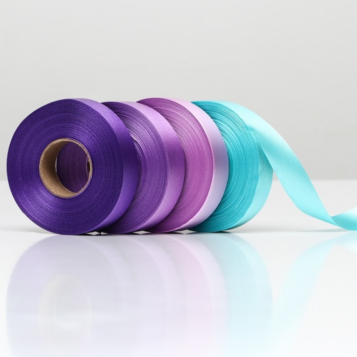 Лента для декора и подарков, МИКС Cotton (27,33,07,20), 2 см х 45 м Лента для декора и подарков, МИКС Cotton (27,33,07,20), 2 см х 45 м