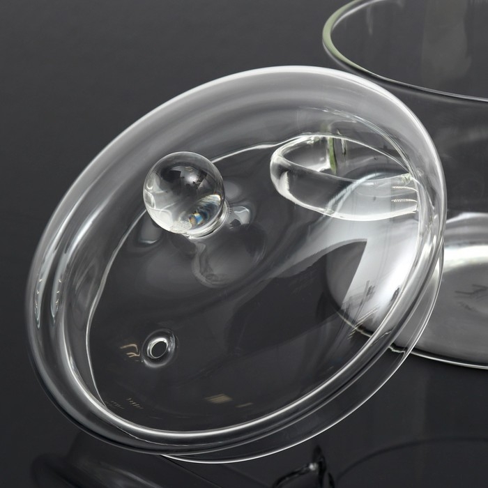 Кастрюля из жаропрочного стекла «Дом там, где кормят», 1500 мл