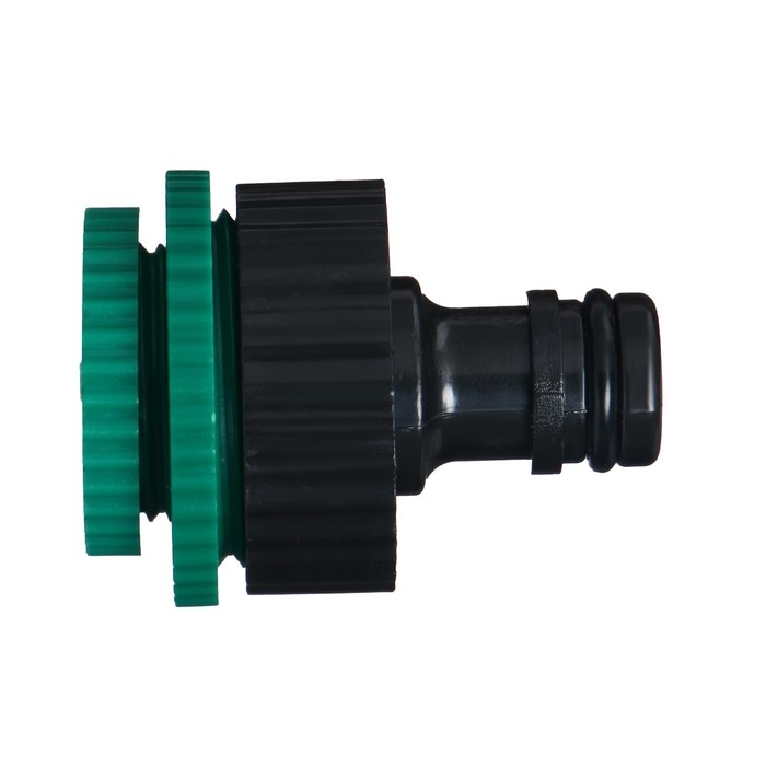 Штуцер, внутренняя резьба 1/2 Штуцер, внутренняя резьба 1/2"–3/4"–1", быстросъёмное соединение, пластик, Greengo