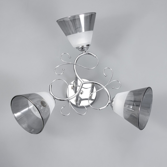 Люстра Люстра "Идрис" 3хЕ27 40Вт хром 48х48х26 см