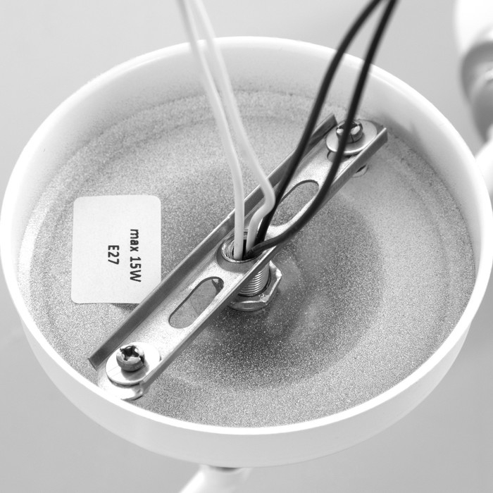 Люстра Люстра "Луч" (цилиндр) 2х15Вт Е27 МОДЕЛЬ: BR 00249 белый/прозрачный