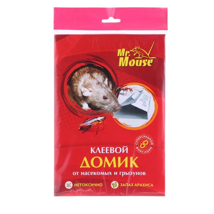 Домик клеевой Mr. MOUSE от грызунов Домик клеевой Mr. MOUSE от грызунов