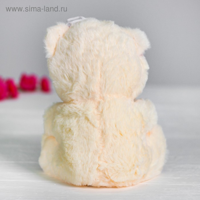 Мягкая игрушка «Бежевый мишка с сердцем»