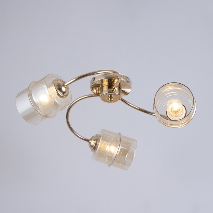 Люстра Люстра "Фокс" 3хЕ27 40Вт золото 50х50х12 см