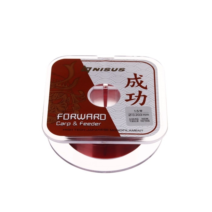 Леска NISUS FORWARD Carp & Feeder, диаметр 0.203 мм, тест 3.55 кг, 100 м, коричневая Леска NISUS FORWARD Carp & Feeder, диаметр 0.203 мм, тест 3.55 кг, 100 м, коричневая