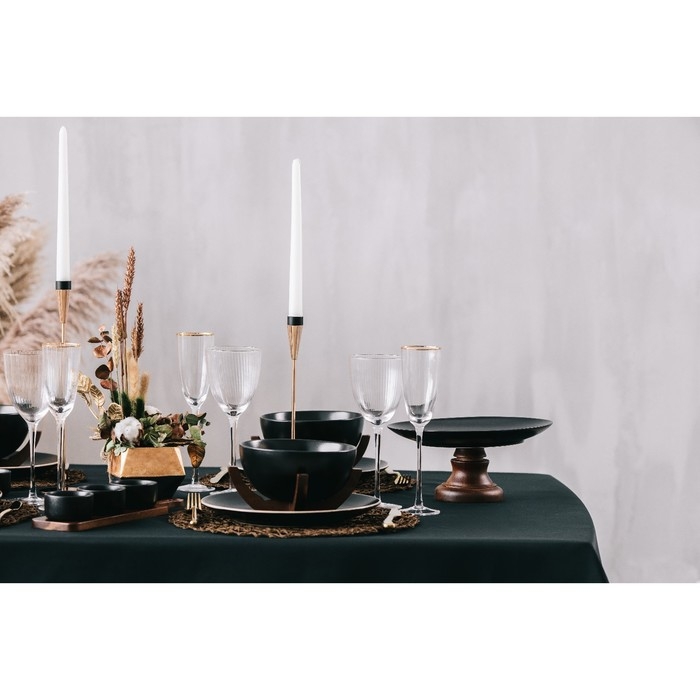 Блюдо фарфоровое для подачи Magistro «Галактика», 27×12,5 см, цвет чёрный Блюдо фарфоровое для подачи Magistro «Галактика», 27×12,5 см, цвет чёрный