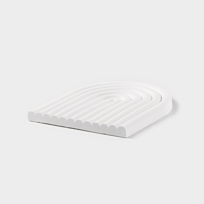 Блюдо для подачи из гипса Sands of Athens 13,5×13,5×1 см, цвет белый Блюдо для подачи из гипса Sands of Athens 13,5×13,5×1 см, цвет белый