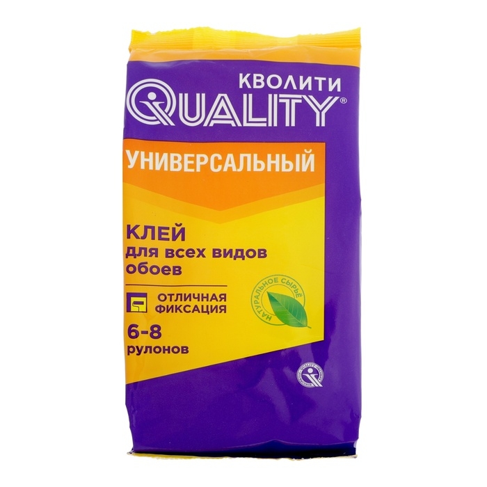 Клей обойный Quality, универсальный, мягкая упаковка, 200 г Клей обойный Quality, универсальный, мягкая упаковка, 200 г