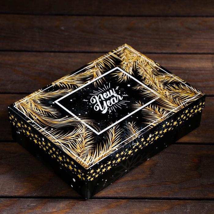 Подарочная коробка сборная Подарочная коробка сборная "Сияние", 21 х 15 х 5,7 см