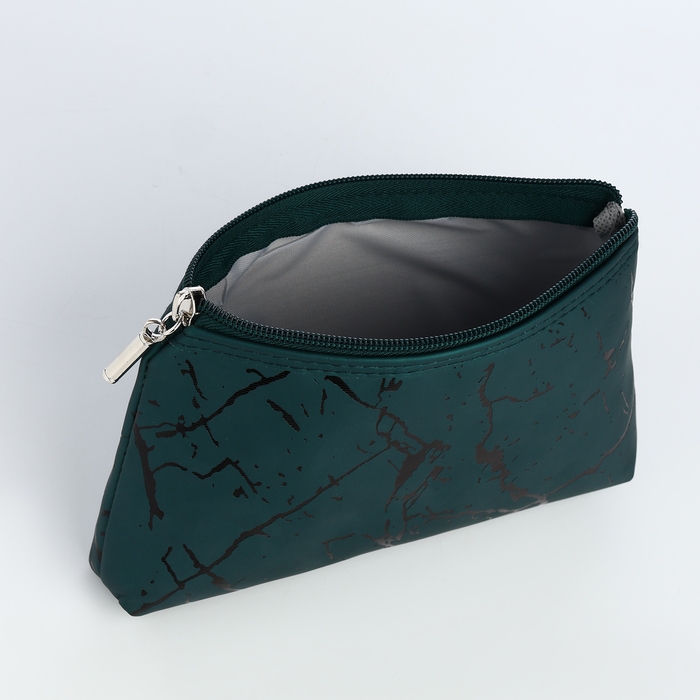 Набор косметичек 2 в 1 на молнии, цвет зелёный Набор косметичек 2 в 1 на молнии, цвет зелёный