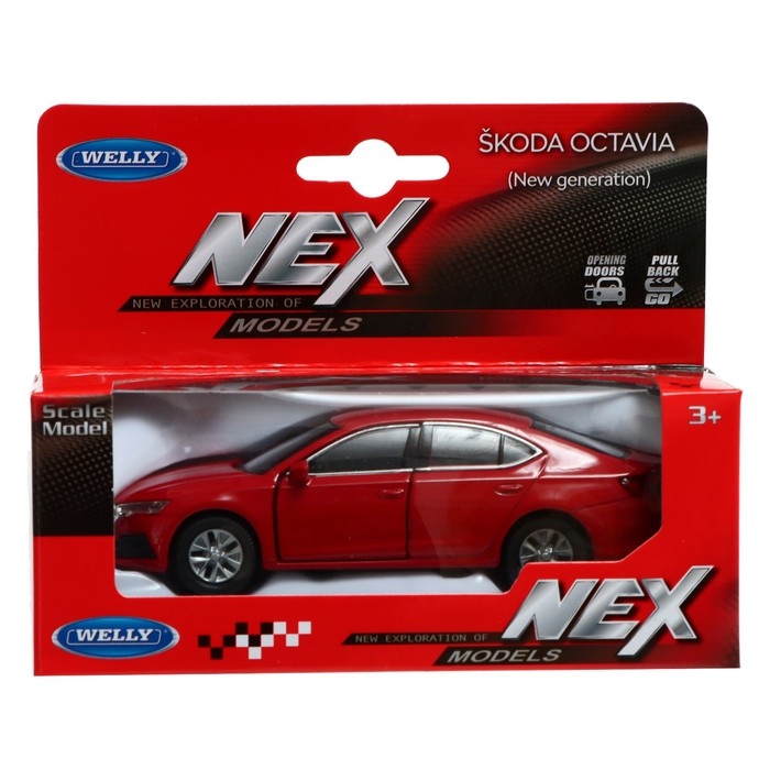 Модель машины Skoda Octavia IV, масштаб 1:38, МИКС Модель машины Skoda Octavia IV, масштаб 1:38, МИКС