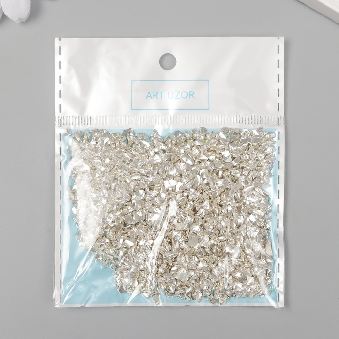Декор стекло Декор стекло "Слюда серебро" 20 гр