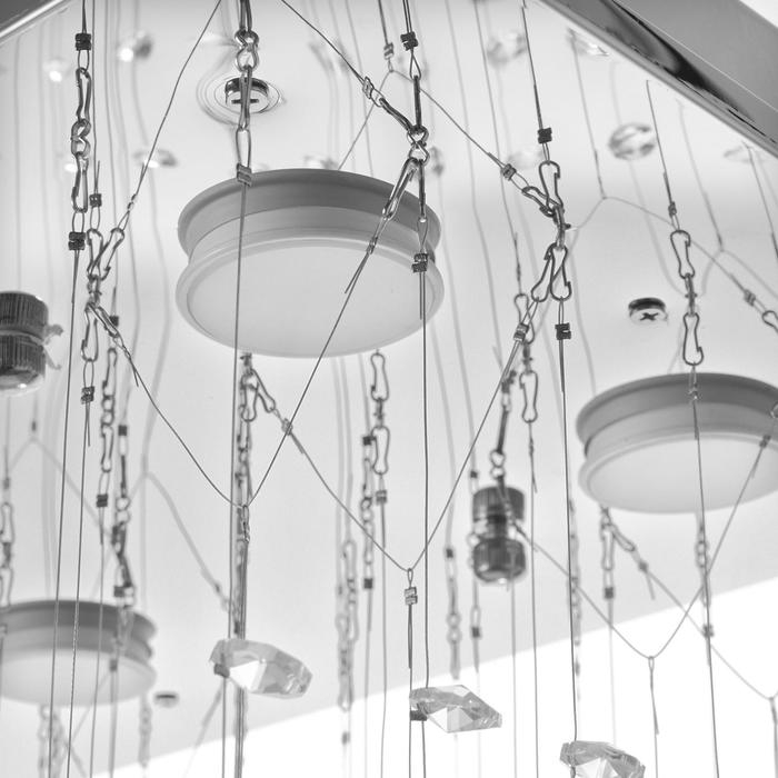 Каскад 71307/6 GU10 40Вт хром 60х30х85 см BayerLux