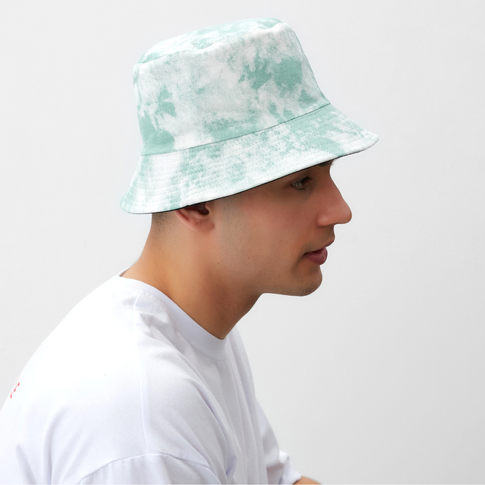 Панама  Панама "Tie-dye" MINAKU цвет белый/зелёный, размер 56-58