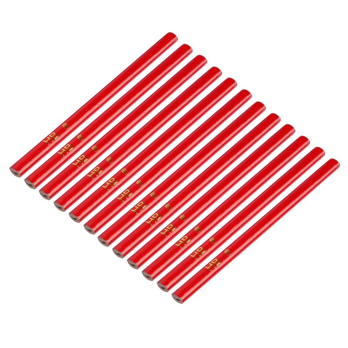 Карандаши строительные ТУНДРА, 180 мм, 12 шт. Карандаши строительные ТУНДРА, 180 мм, 12 шт.