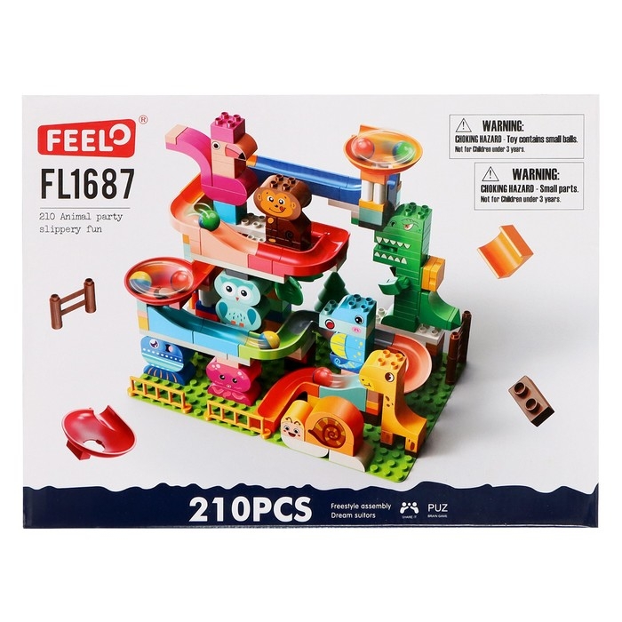 Конструктор Шарики «Зоо-горка», 210 деталей Конструктор Шарики «Зоо-горка», 210 деталей