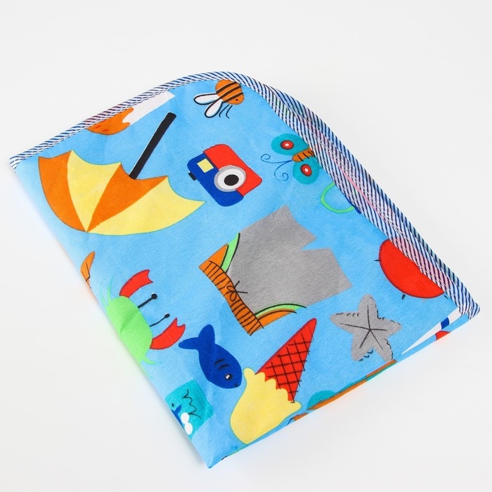 Пеленка на непромокаемой основе, 50х65 см., голубой МИКС Пеленка на непромокаемой основе, 50х65 см., голубой МИКС