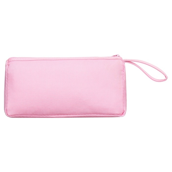 Пенал школьный на молнии Calligrata Пенал школьный на молнии Calligrata "Классика", 2 отделения, розовый