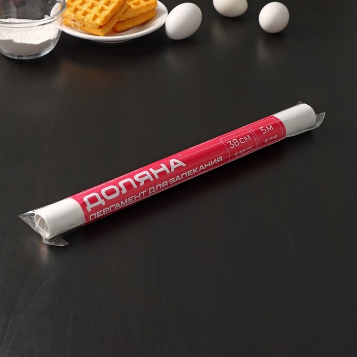 Пергамент силиконизированный Доляна, 38 см×5 м Пергамент силиконизированный Доляна, 38 см×5 м