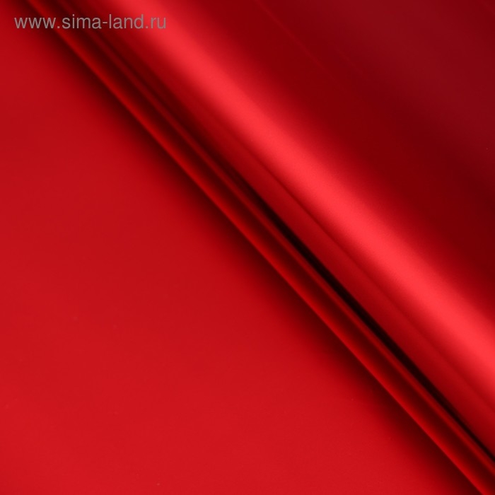 Пленка для цветов  Пленка для цветов "Глянец", красный, 58 см х 5 м