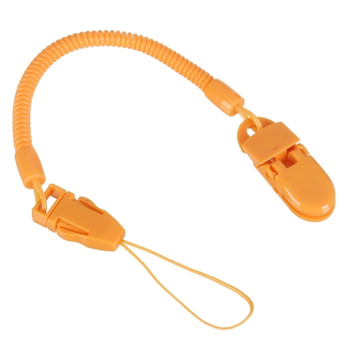 Соска - пустышка ортодонтическая, силикон, +6 мес., с держателем цвет оранжевый Соска - пустышка ортодонтическая, силикон, +6 мес., с держателем цвет оранжевый