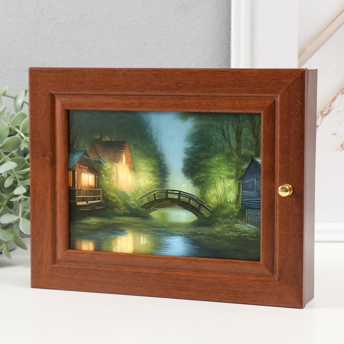 Ключница Ключница "Мостик" 19х24 см орех