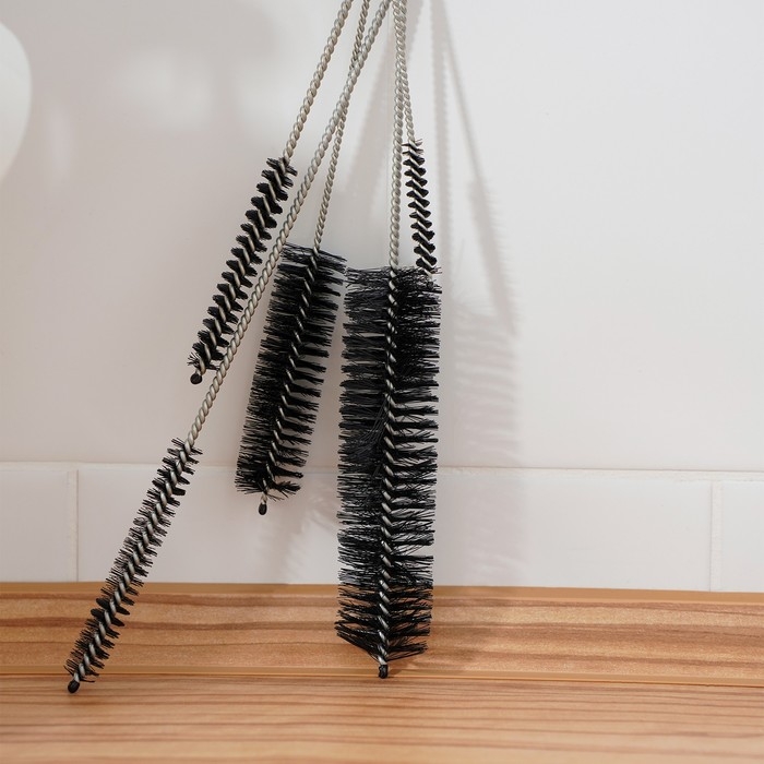 Набор ёршиков для посуды Доляна «Универсал», 5 шт, от 28×3 до 12,5×0,6 см Набор ёршиков для посуды Доляна «Универсал», 5 шт, от 28×3 до 12,5×0,6 см