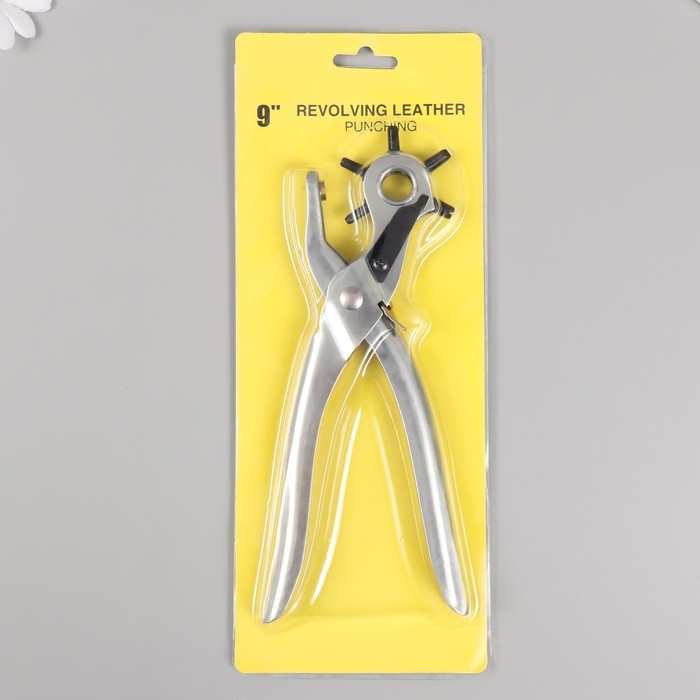 Дырокол для кожи 21х7 см диаметр прокола 2-4,5мм Дырокол для кожи 21х7 см диаметр прокола 2-4,5мм