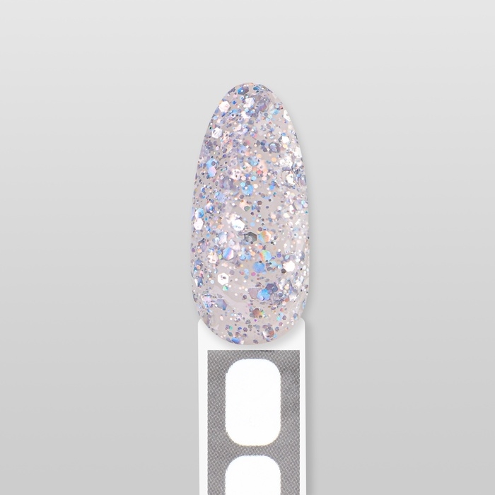 Полигель для наращивания «GLITTER», 3-х фазный, 30 мл, LED/UV