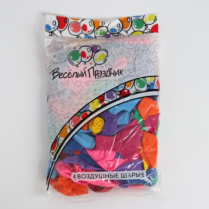 Шар латексный 12 Шар латексный 12", пастель, набор 100 шт., МИКС