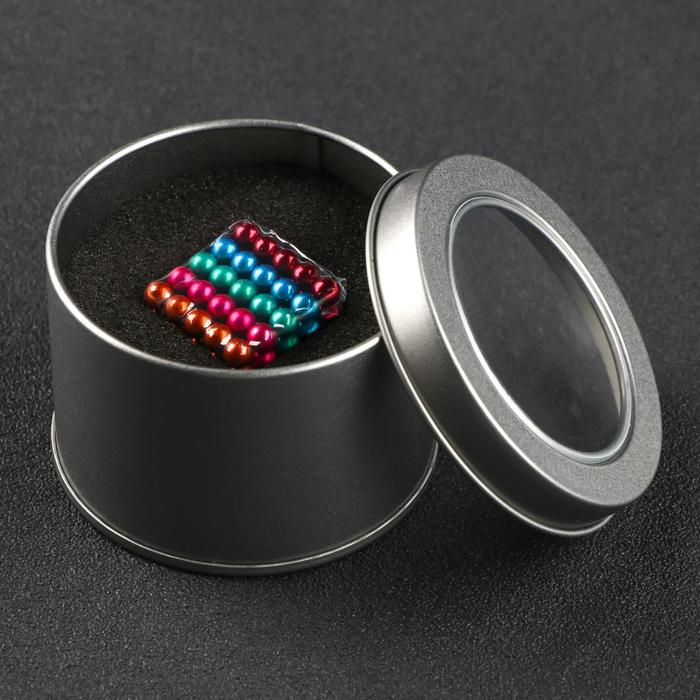 Антистресс магнит Антистресс магнит "Неокуб" 125 шариков d=0,5 см МИКС